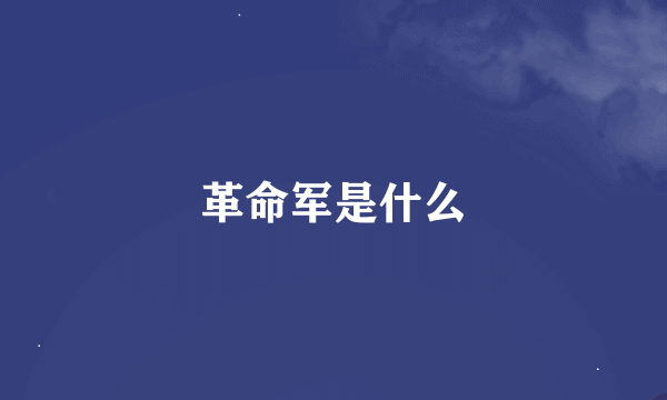 革命军是什么