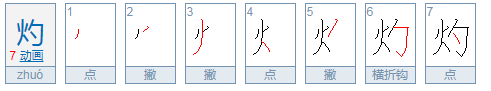 灼怎么读？