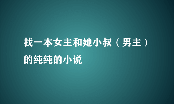 找一本女主和她小叔（男主）的纯纯的小说