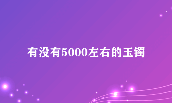 有没有5000左右的玉镯