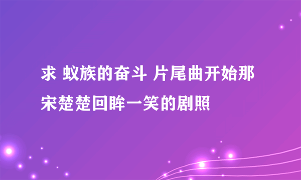 求 蚁族的奋斗 片尾曲开始那宋楚楚回眸一笑的剧照