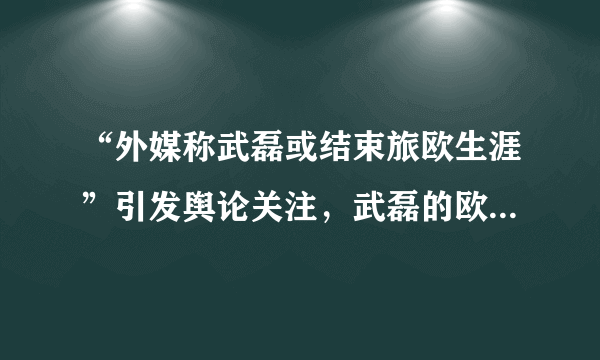 “外媒称武磊或结束旅欧生涯”引发舆论关注，武磊的欧洲生涯结束了吗？