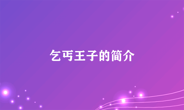 乞丐王子的简介