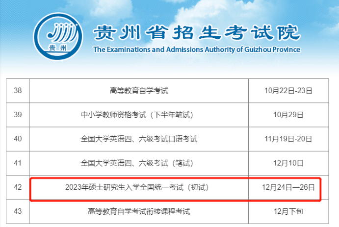 2022考研时间是几月几号?