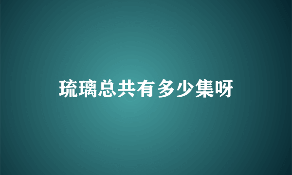 琉璃总共有多少集呀