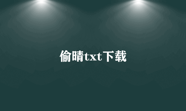 偷晴txt下载