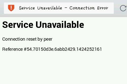 Service Unavailable 翻译成中文什么意思