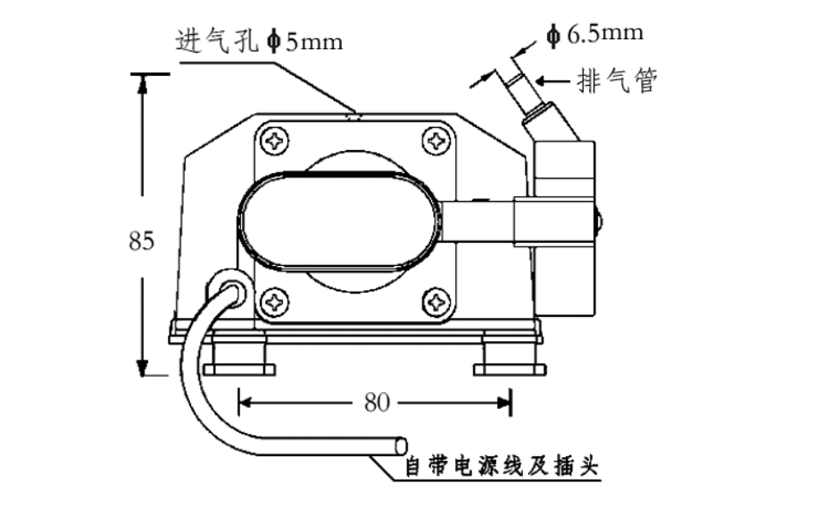 气泵的工作原理是什么？有没有结构图？