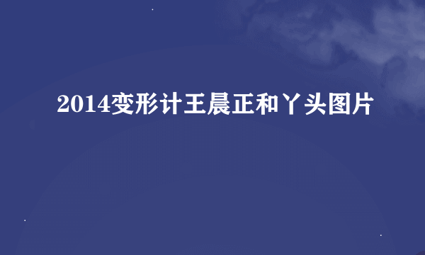 2014变形计王晨正和丫头图片