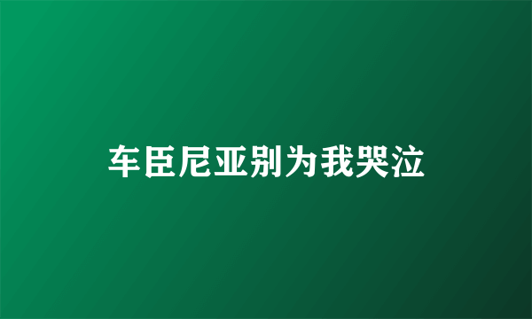 车臣尼亚别为我哭泣