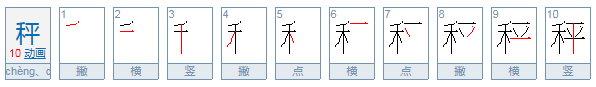 秤怎么读？