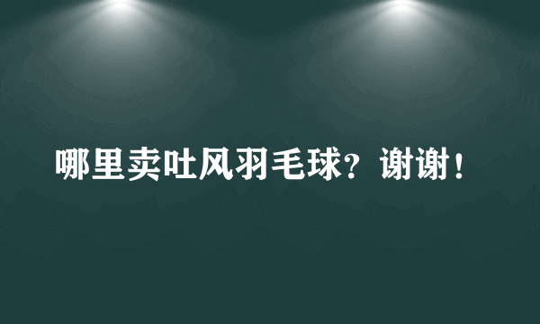 哪里卖吐风羽毛球？谢谢！