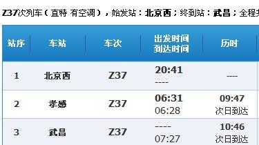火车Z37次列车停郑州吗？